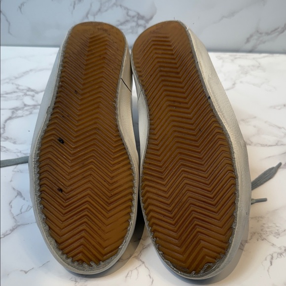 Golden Goose White Sneakers with Gray Star and turquoise Size 38 - Picture 4 of 4